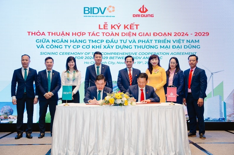 BIDV hợp tác toàn diện với Đại Dũng Corp triển khai các dự án xanh 