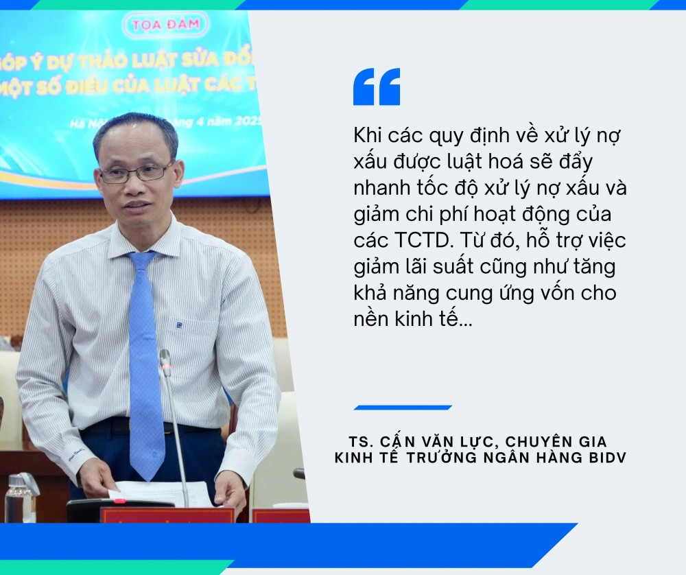 TS.Cấn Văn Lực: Không luật hoá quy định về xử lý nợ xấu sẽ gây ách tắc vốn cho nền kinh tế