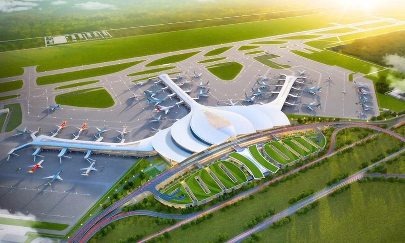 Cảng hàng không quốc tế Long Thành (được BIDV tài trợ vốn 350 triệu USD)