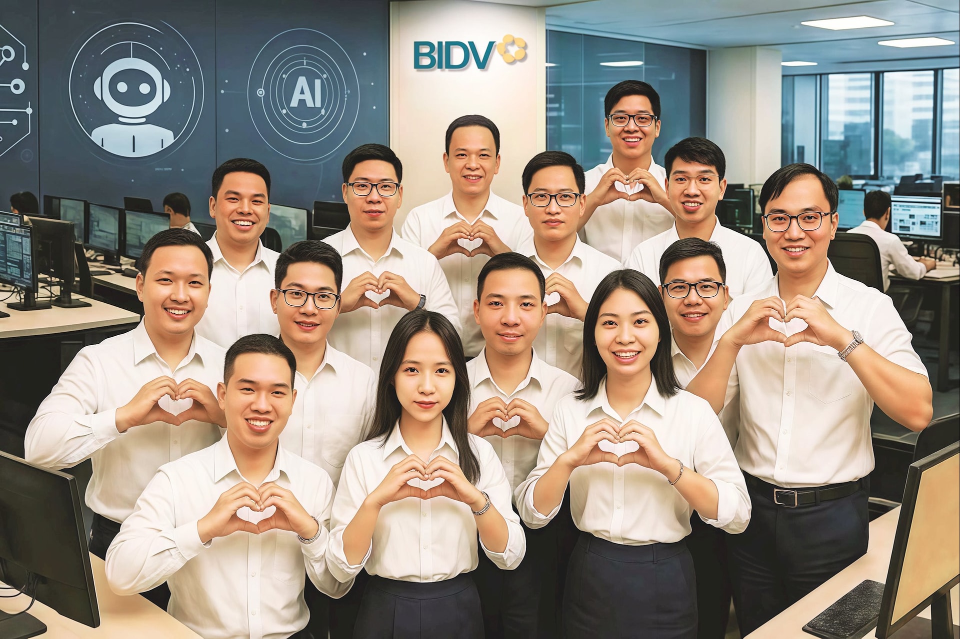 Cán bộ Trung tâm Dữ liệu và Phân tích BIDV