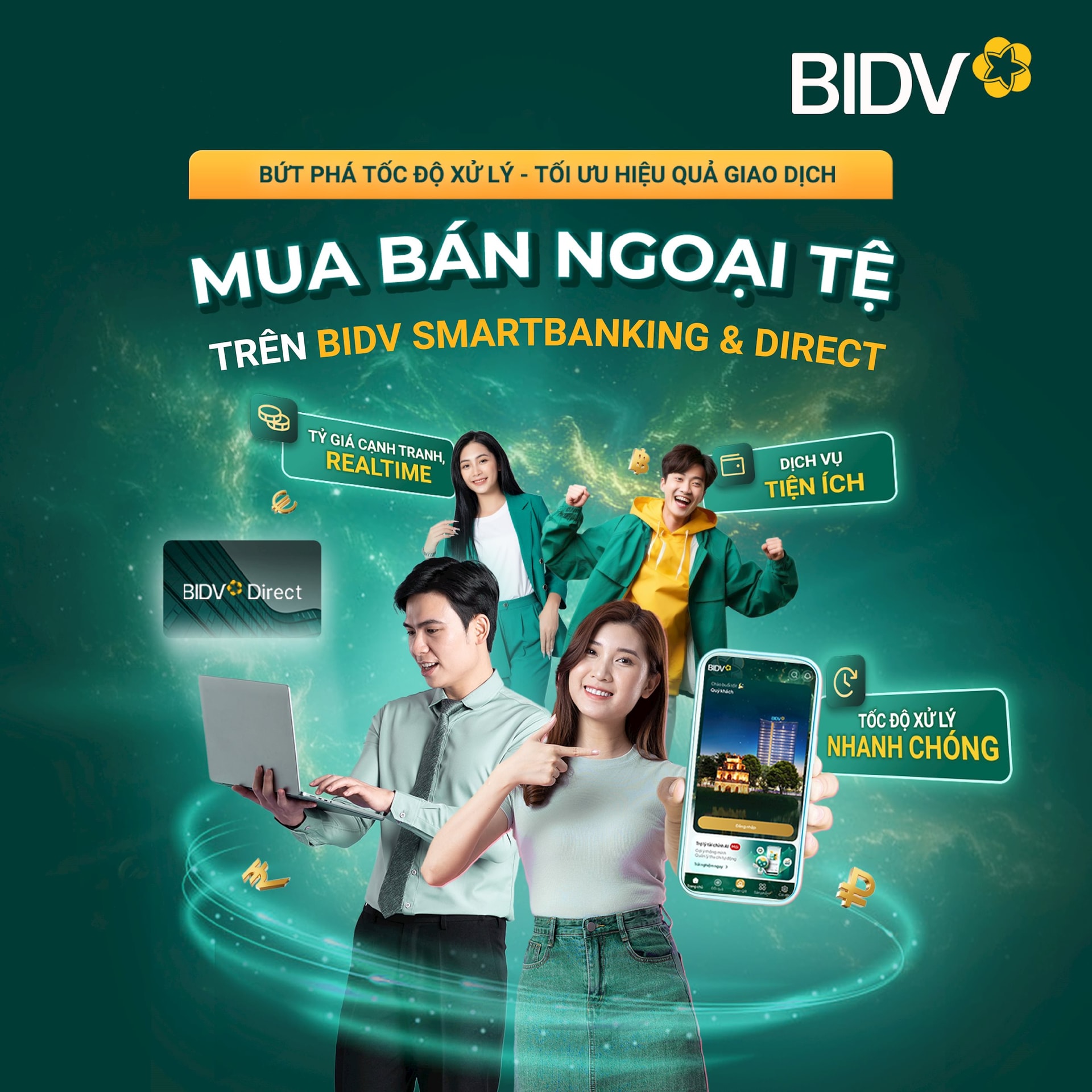 Khi ngân hàng mở cửa để KH giao dịch ngoại tệ ngay trên phương tiện trực tuyến