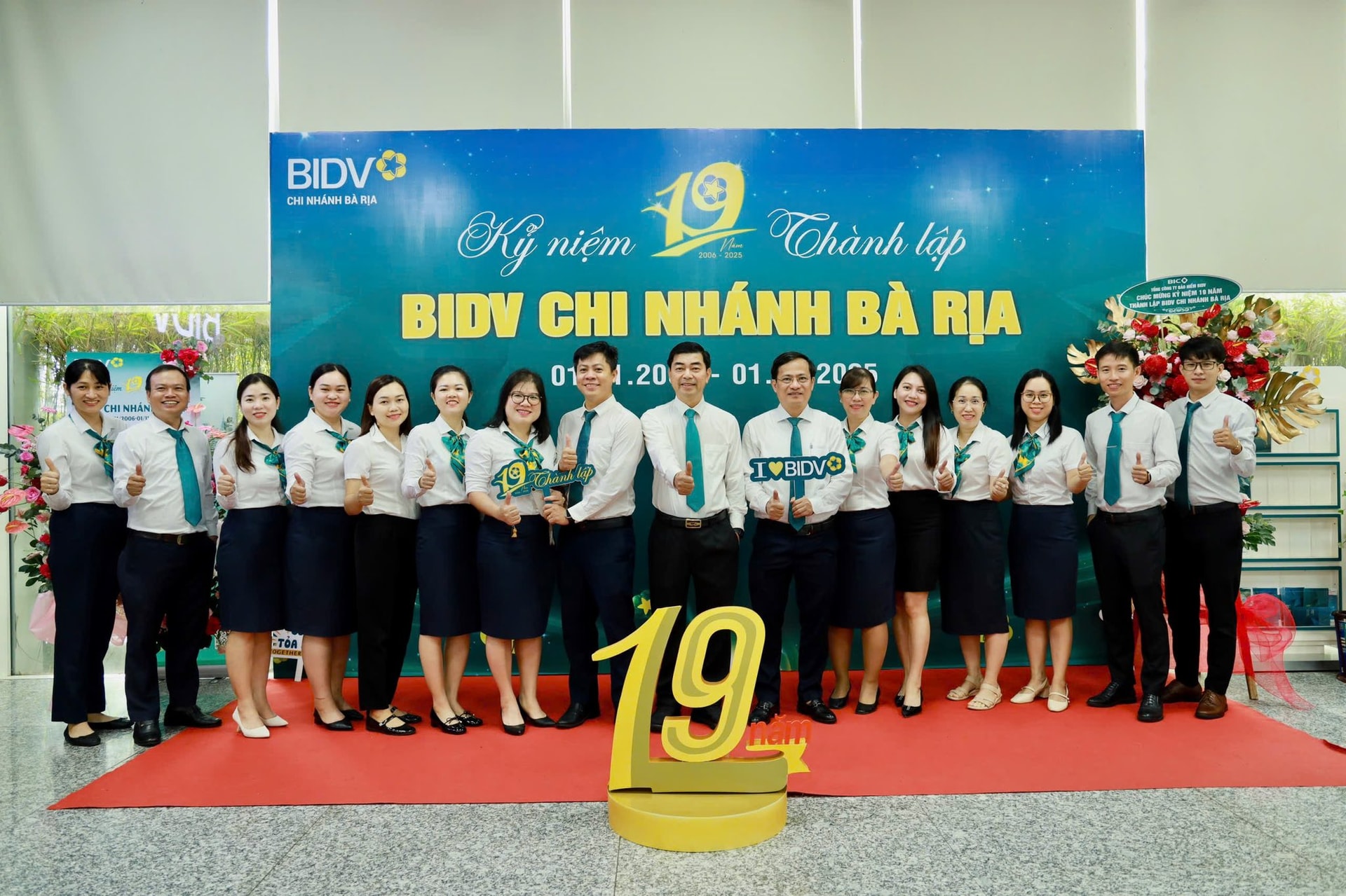 BIDV Ba Ria joyfully celebrates the 19th anniversary of the Branch's establishment