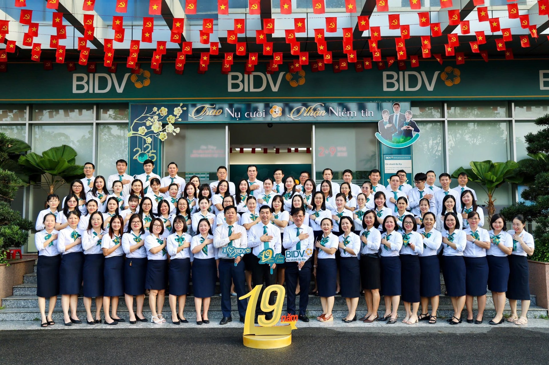 BIDV Ba Ria joyfully celebrates the 19th anniversary of the Branch's establishment