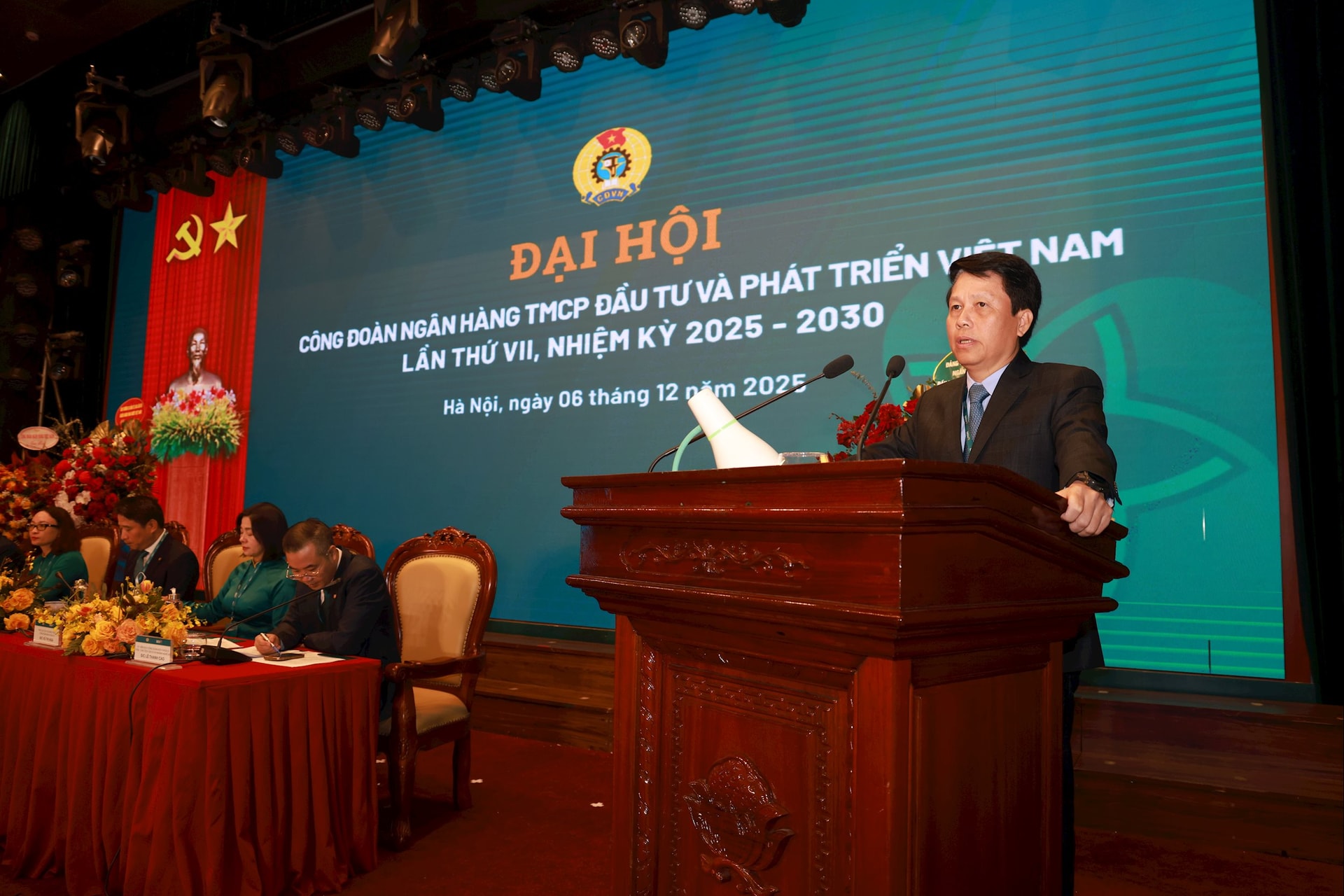 Đồng chí Phạm Tiến Dũng - Phó Thống đốc NHNN - phát biểu chỉ đạo Đại hội