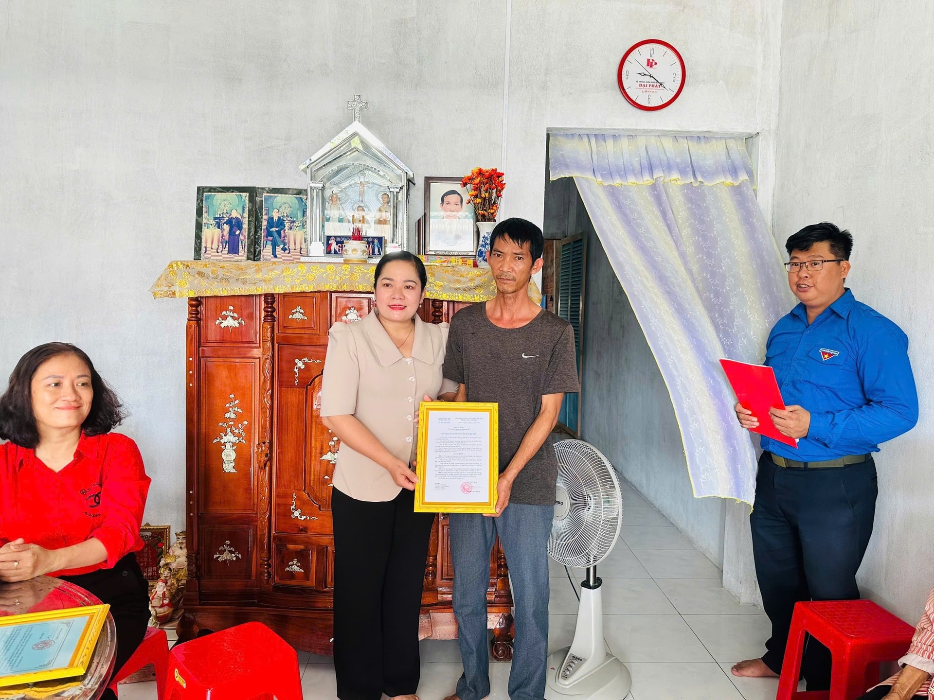 BIDV Bến Tre bàn giao nhà Đại đoàn kết cho hộ dân phường Bến Tre 6