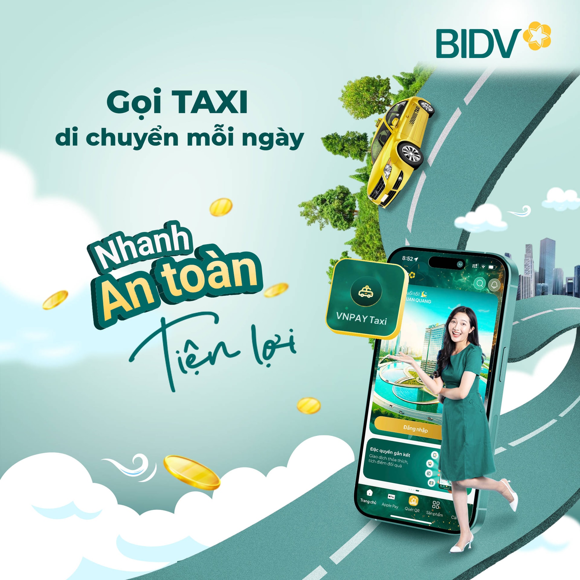 Nhanh - an toàn - tiện lợi cùng BIDV Smartbanking