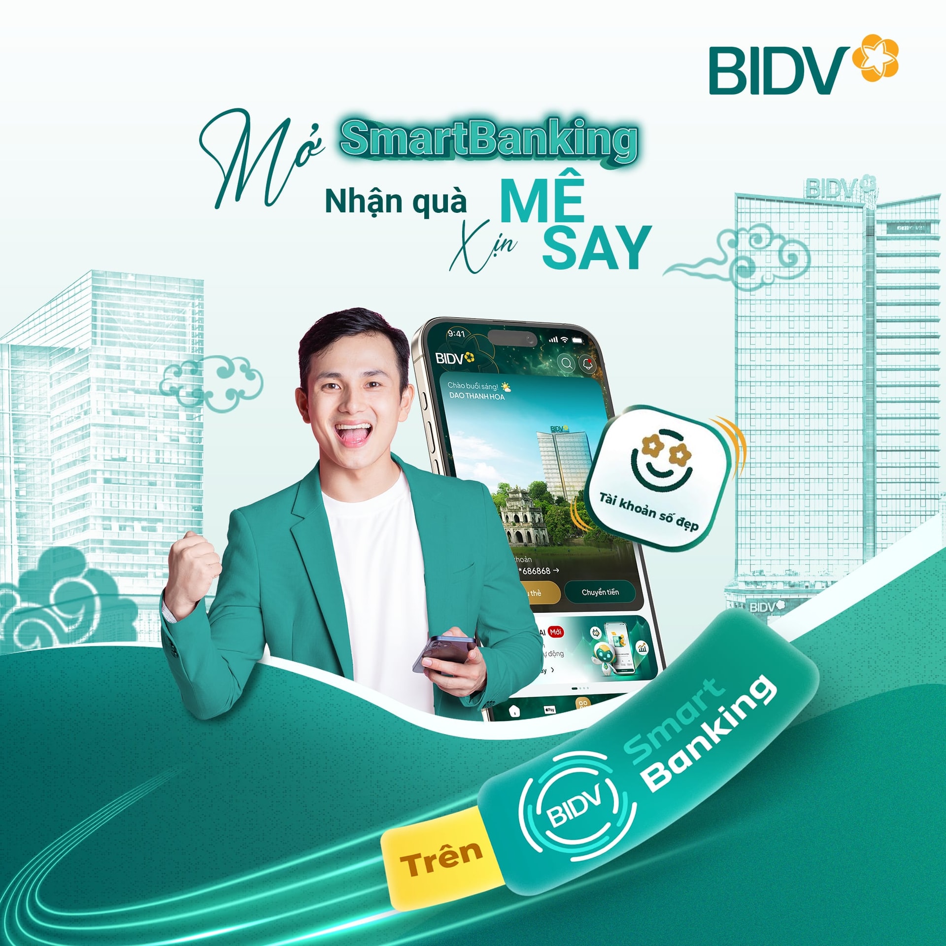 Mở BIDV Smartbanking nhận quà xịn mê say (Ảnh: Xuân Quảng)