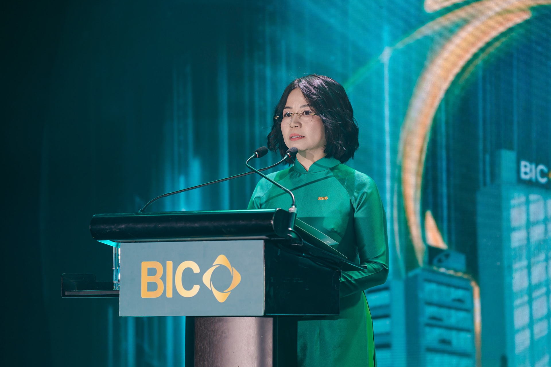 Bà Đoàn Thị Thu Huyền – Tổng Giám đốc BIC phát biểu khai mạc chương trình