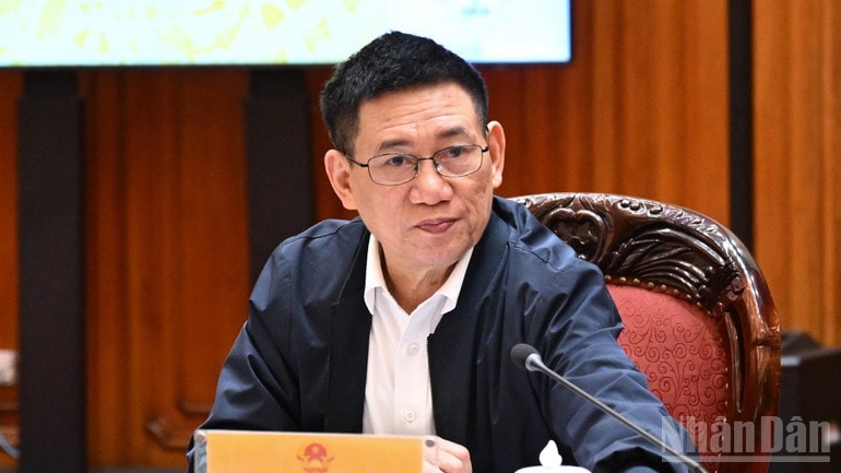 Phó Thủ tướng Hồ Đức Phớc phát biểu ý kiến tại phiên họp. (Ảnh: TRẦN HẢI) ndo_br_a3-5100-4566.jpg