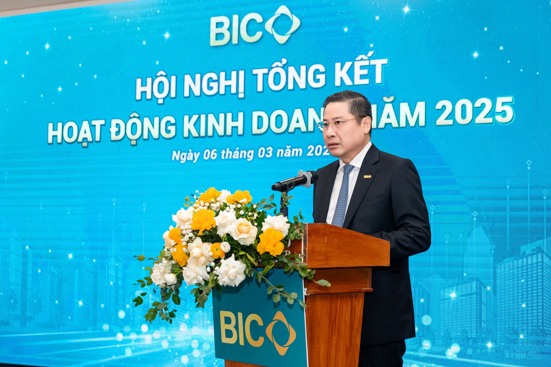 Chủ tịch HĐQT BIC Tran Hoài An phát biểu chỉ đạo Hội nghị