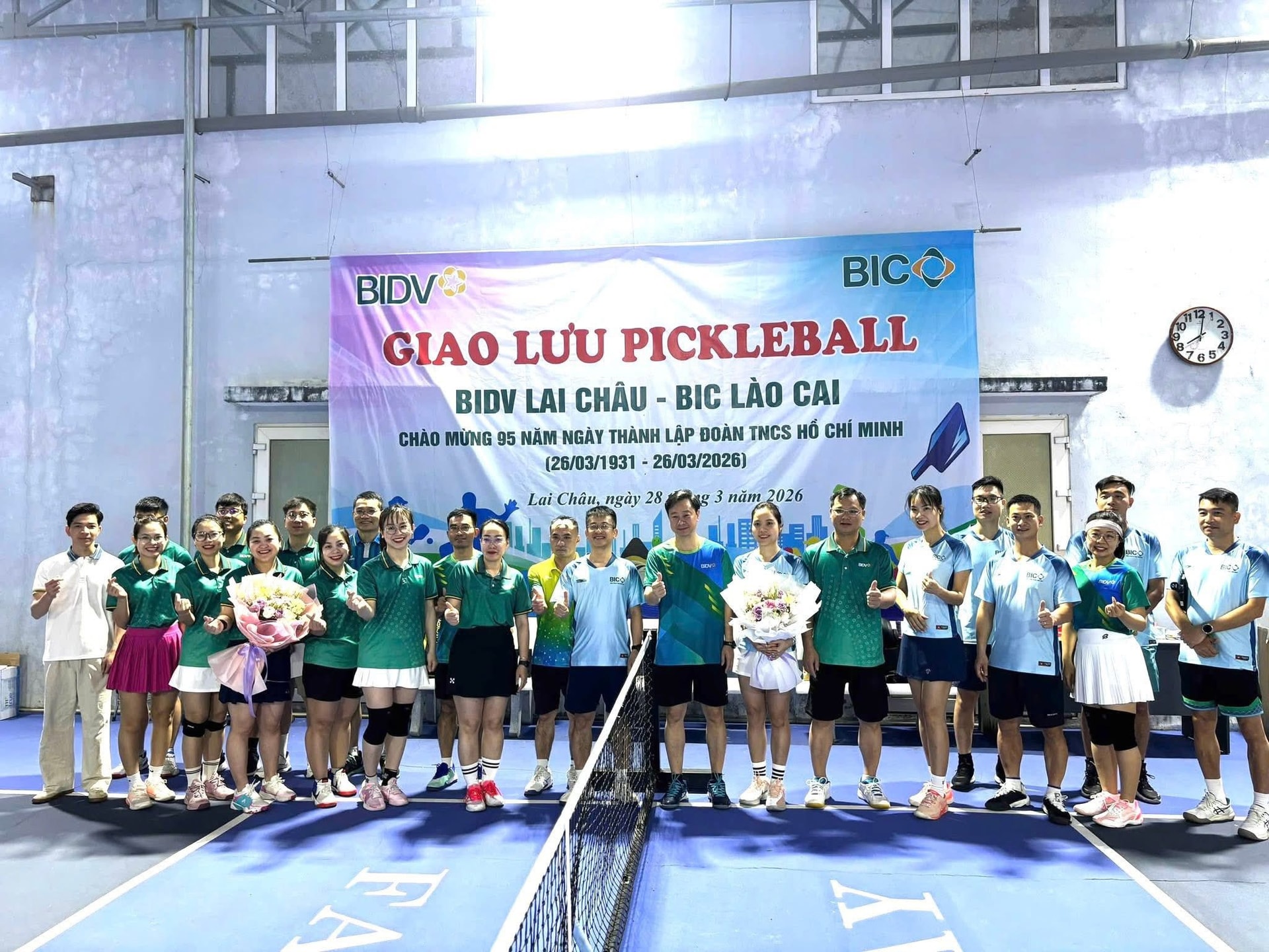 BIDV Lai Châu và BIC Lào Cai giao lưu Pickleball. 2