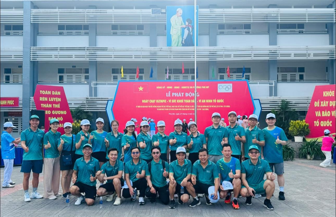 Chi nhánh Phú Mỹ hưởng ứng Ngày chạy Olympic – lan tỏa tinh thần rèn luyện vì sức khỏe toàn dân.