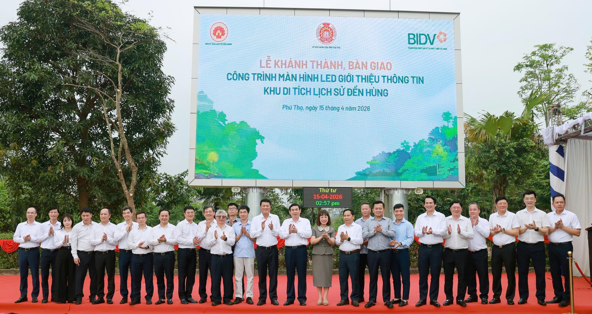 Lễ khánh thành, bàn giao công trình LED tại Đền Hùng