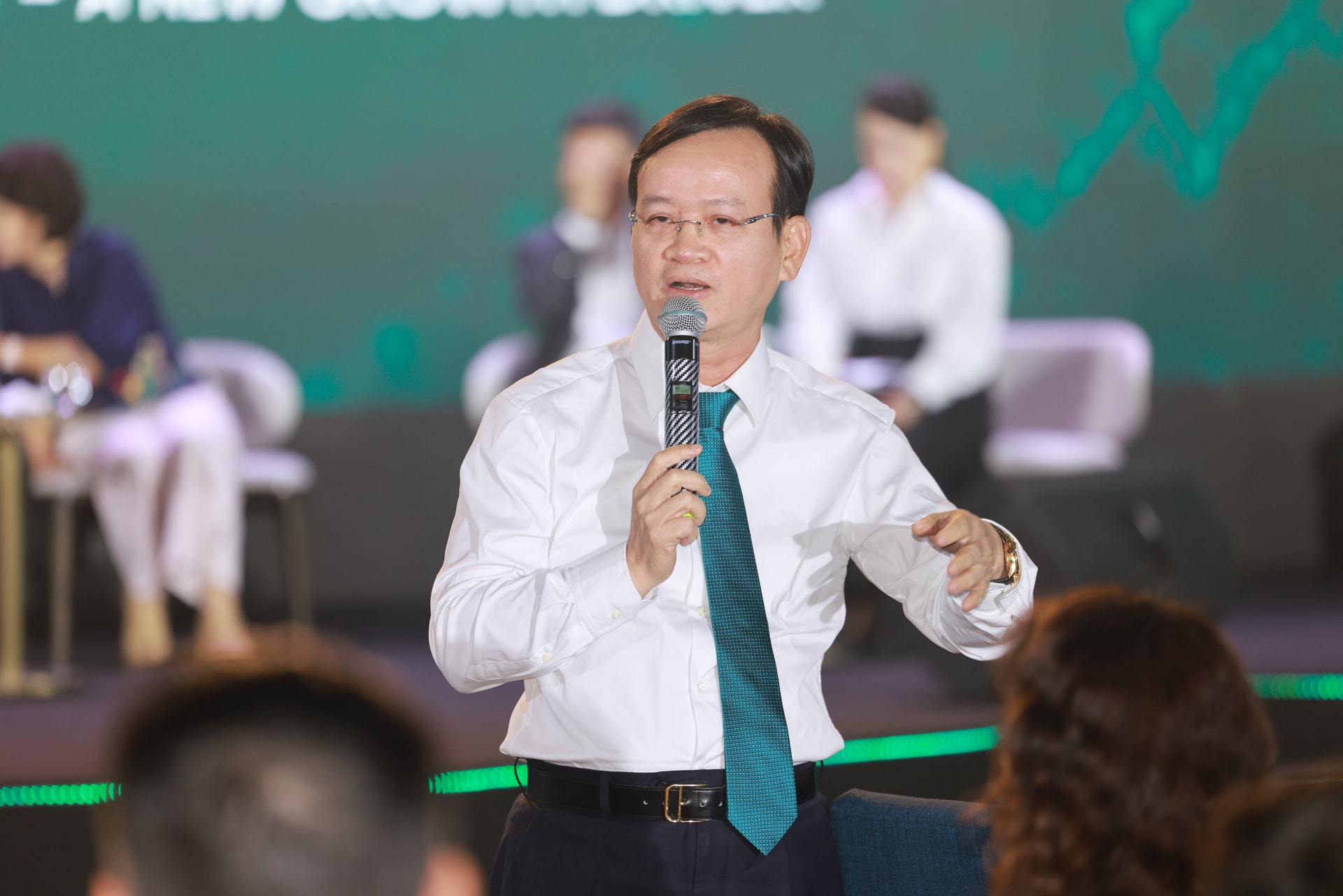 Phó Tổng giám đốc BIDV Phan Thanh Hải chia sẻ các chương trình phát triển công nghệ của BIDV