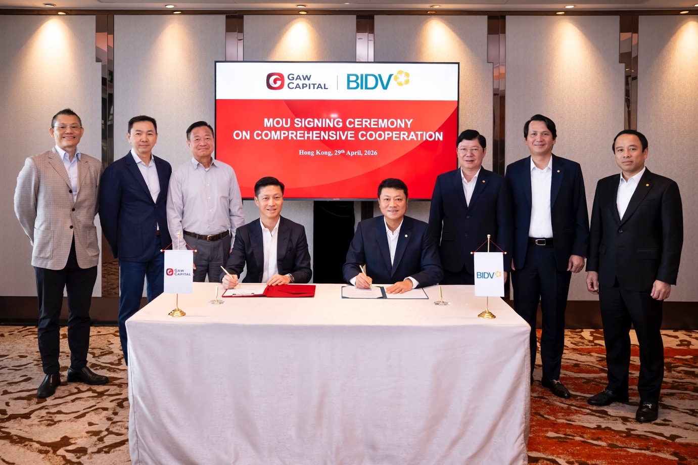 BIDV ký kết với GAW Capital Partners