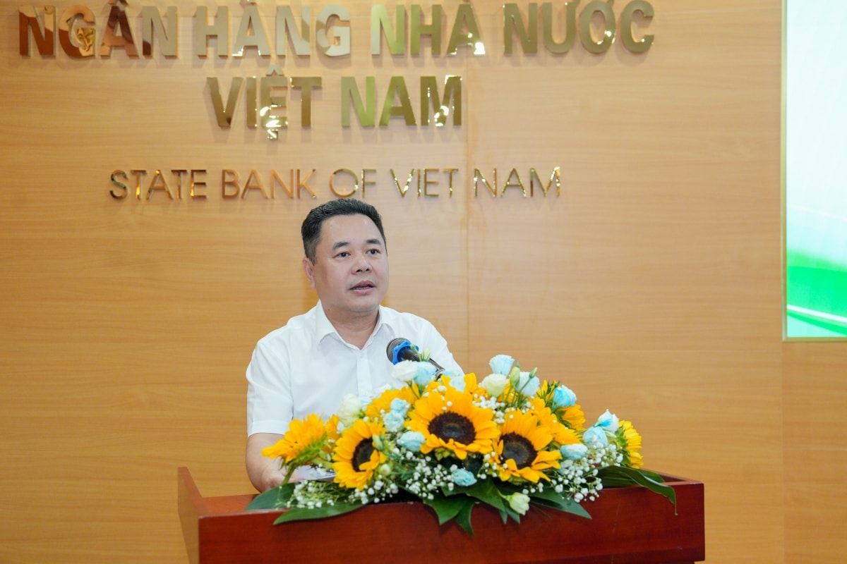 Phó Thống đốc Ngân hàng Nhà nước (NHNN) Nguyễn Ngọc Cảnh phát biểu khai mạc tọa đàm Phó Thống đốc Ngân hàng Nhà nước (NHNN) Nguyễn Ngọc Cảnh phát biểu khai mạc tọa đàm