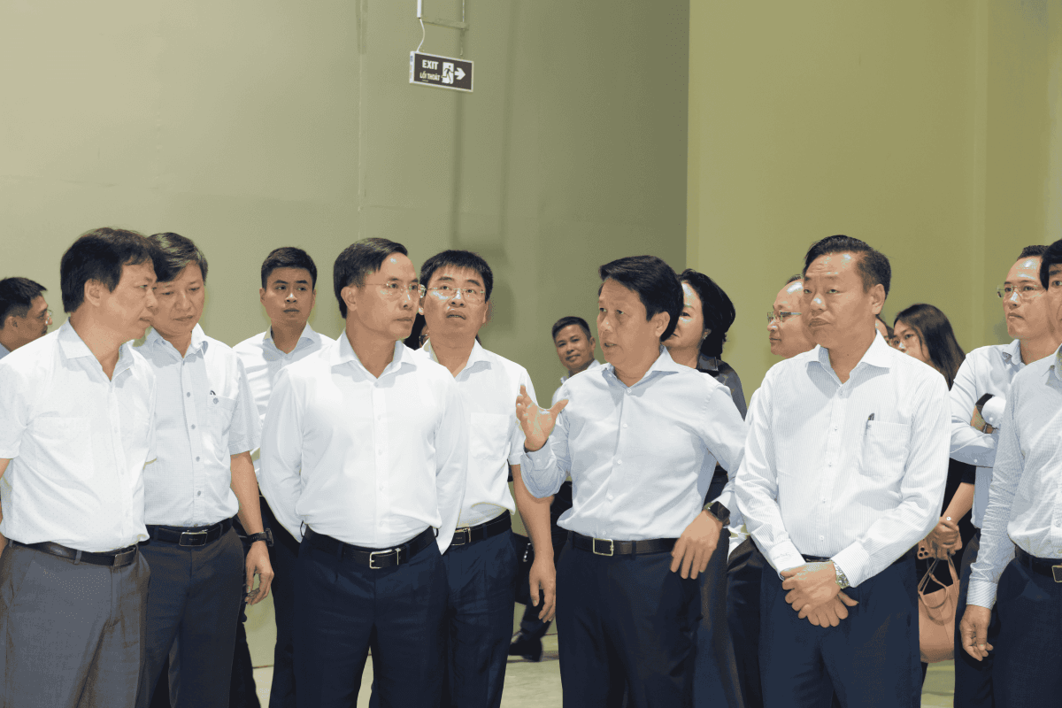 Thống đốc Phạm Đức Ấn cùng đoàn công tác khảo sát, kiểm tra tình hình thực tế triển khai Dự án NH.09B