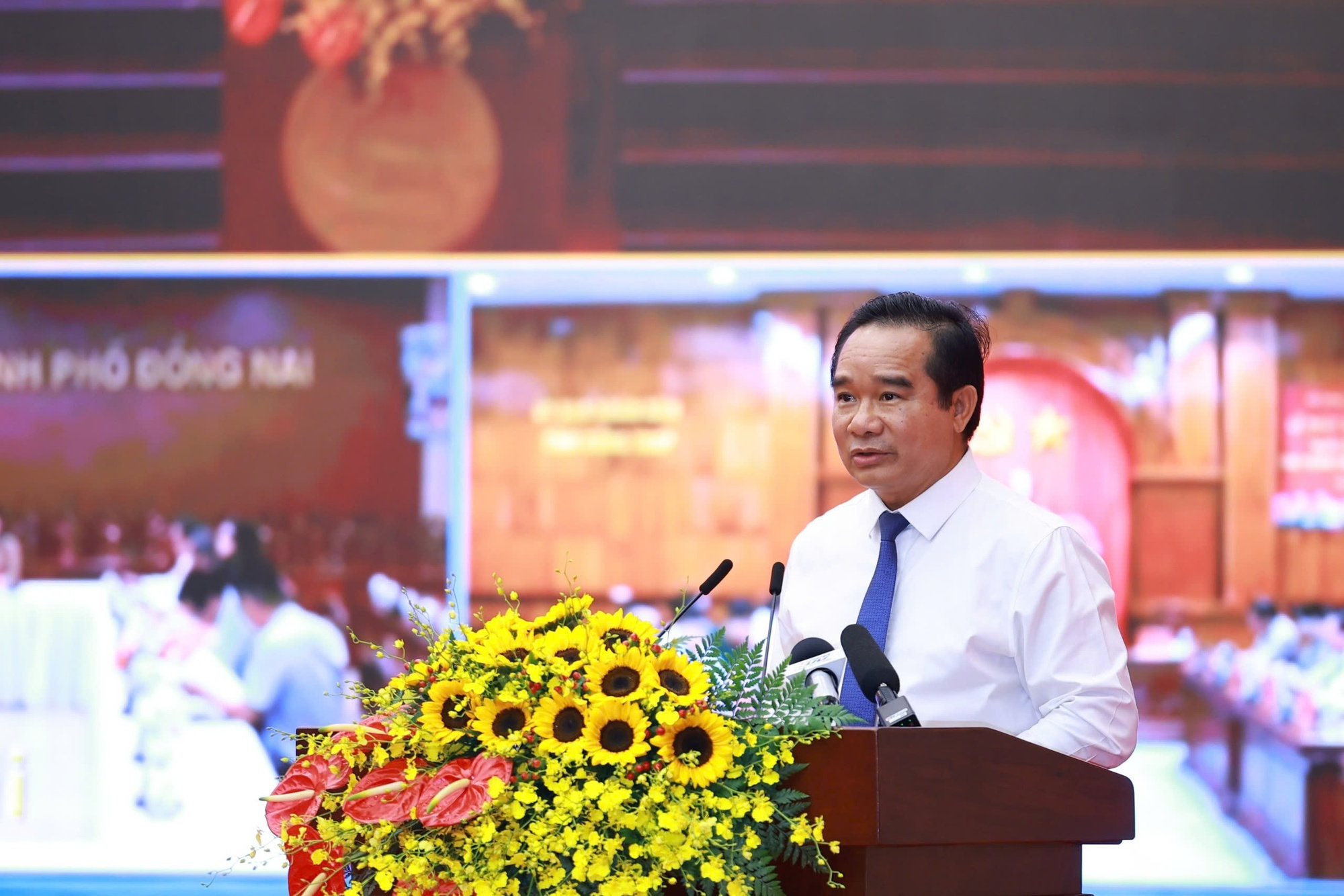 Chủ tịch UBND TP. HCM Nguyễn Văn Được phát biểu hưởng ứng - Ảnh: VGP/Phương Nguyên