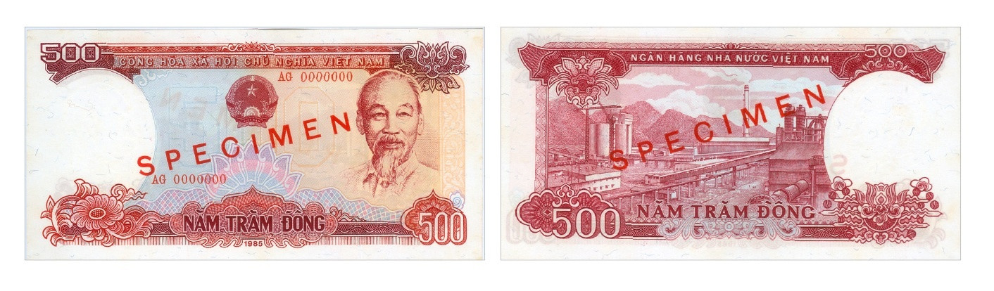 Ảnh 3.3.28.Tiền giấy 500 đồng, 1985