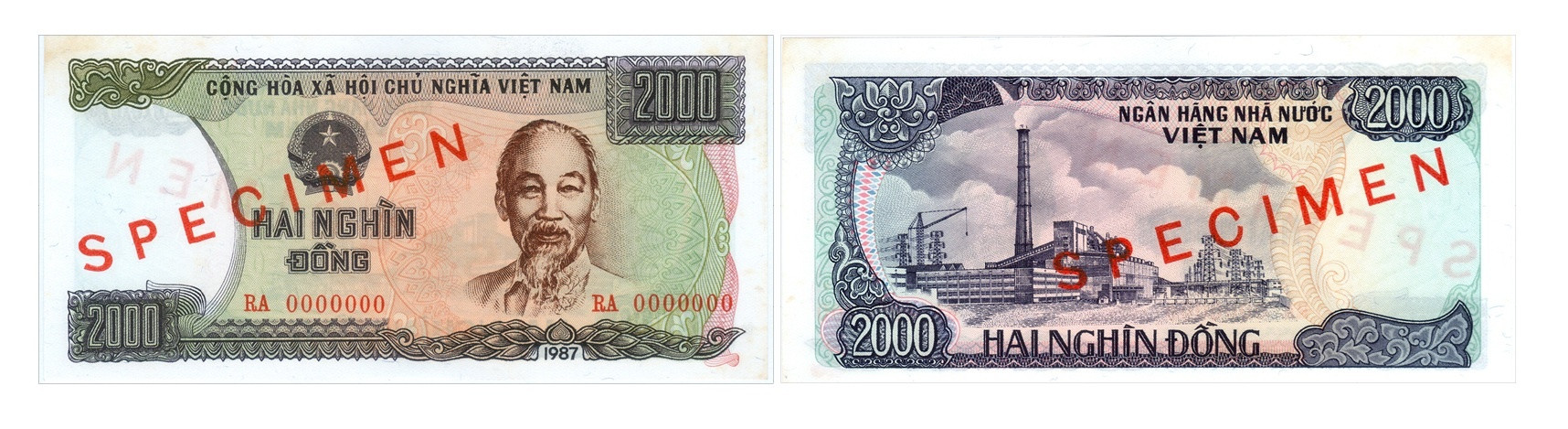   Ảnh 3.3.41.Tiền giấy 2000 đồng, 1987