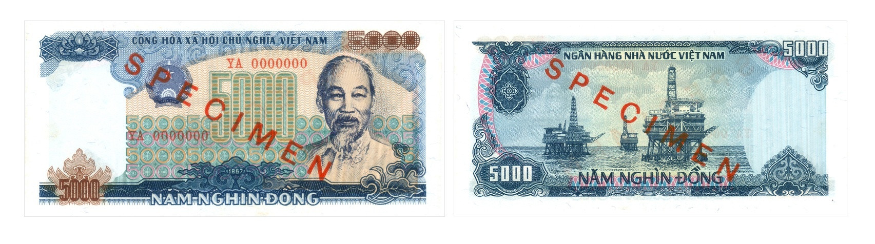 Ảnh 3.3.42. Tiền giấy 5000 đồng, 1987
