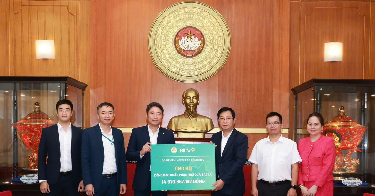 BIDV chung tay hỗ trợ đồng bào vùng bão lũ 21,7 tỷ đồng