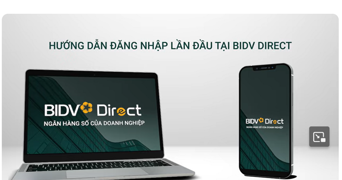 ĐĂNG NHẬP BIDV DOANH NGHIỆP TRÊN MÁY TÍNH THỰC HIỆN GIAO DỊCH AN TOÀN QUA WEB VỚI GIAO DIỆN CHUYÊN DỤNG