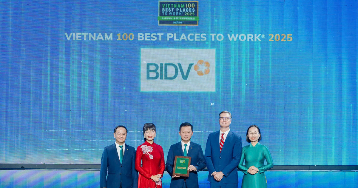 BIDV was honored as "Best Workplace in Vietnam" for the third ...