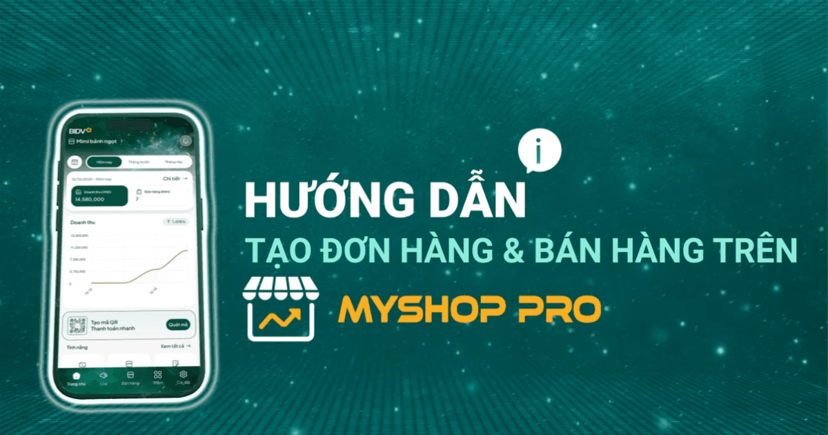 Instructions for creating orders and selling on Myshop Pro