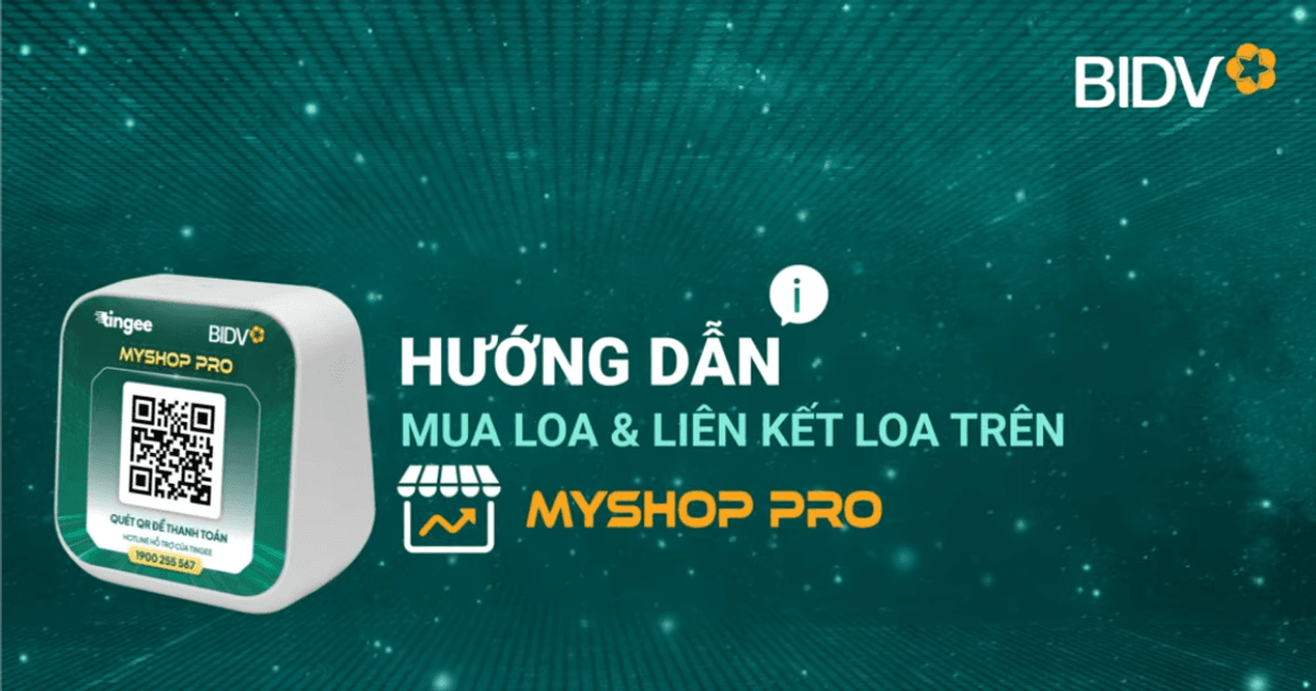 💥 Hướng dẫn Mua loa và liên kết Loa thanh toán trên MyShop Pro