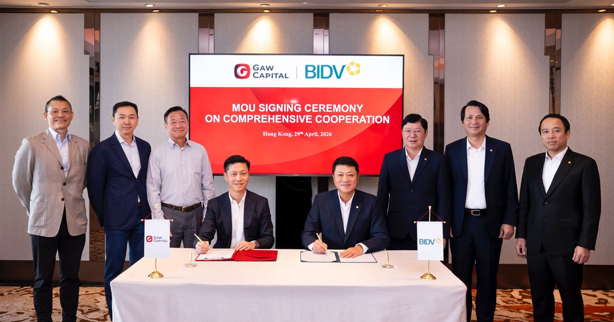 BIDV và Gaw Capital Partners hợp tác thúc đẩy các dự án đầu tư chất lượng cao