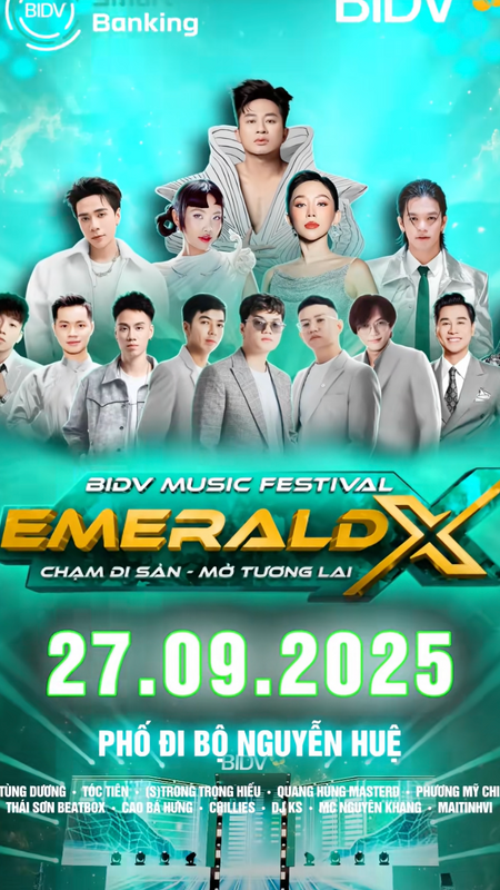 Bạn đã sẵn sàng để đón dàn lineup, sẵn sàng ‘cháy’ hết mình tại phố đi bộ Nguyễn Huệ chưa? 💎💃🕺Nhanh tay tham gia săn vé cùng BIDV ngay nhé!