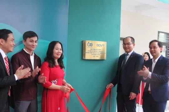 Hà Tĩnh: Khánh thành 2 công trình trường học hơn 10 tỷ đồng do BIDV tài trợ