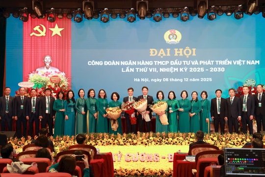 Công đoàn BIDV tổ chức thành công Đại hội đại biểu lần thứ VII, nhiệm kỳ 2025 - 2030