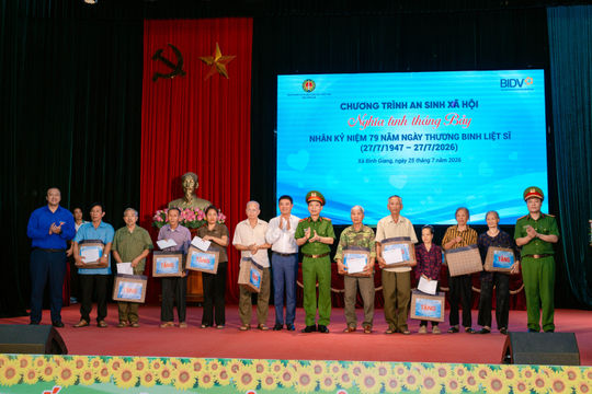 BIDV với hành trình tri ân "Nghĩa tình tháng Bảy"