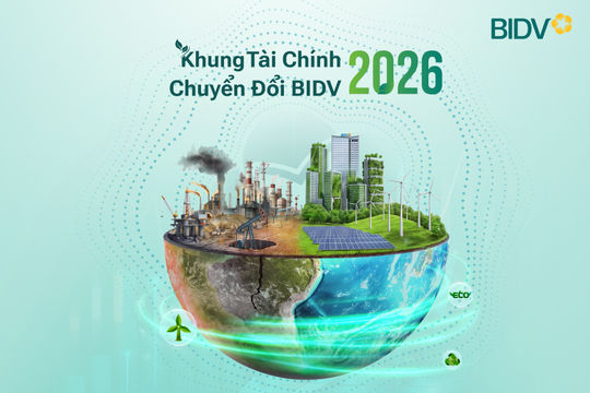 BIDV chính thức công bố Khung tài chính chuyển đổi 2026
