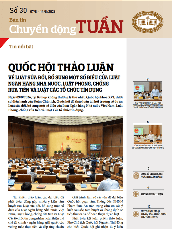 Chuyển động tuần ngành ngân hàng: số 30