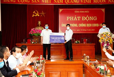TTBC số 16/2021: BIDV tiếp tục ủng hộ 5 tỷ đồng phòng chống dịch Covid-19