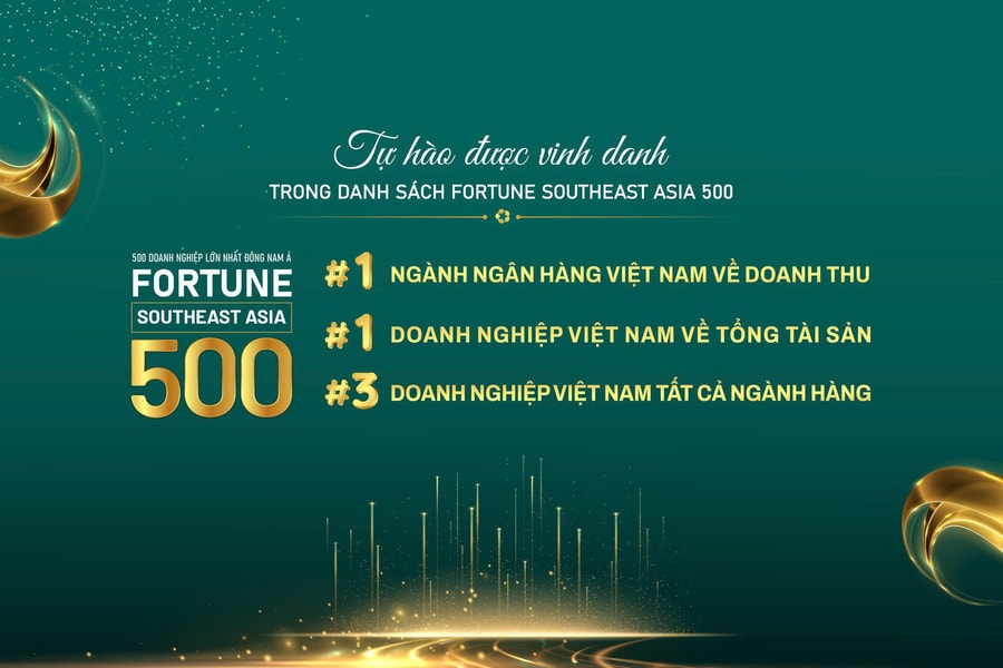 BIDV tops Vietnam's banking industry in the Fortune Southeast Asia 500 list