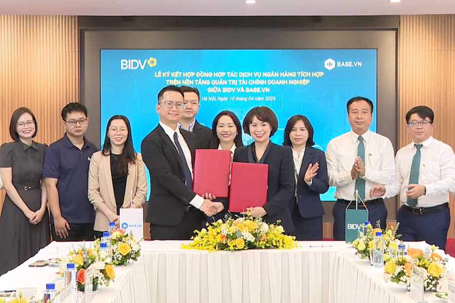 BIDV tích hợp dịch vụ ngân hàng trên nền tảng Base.vn