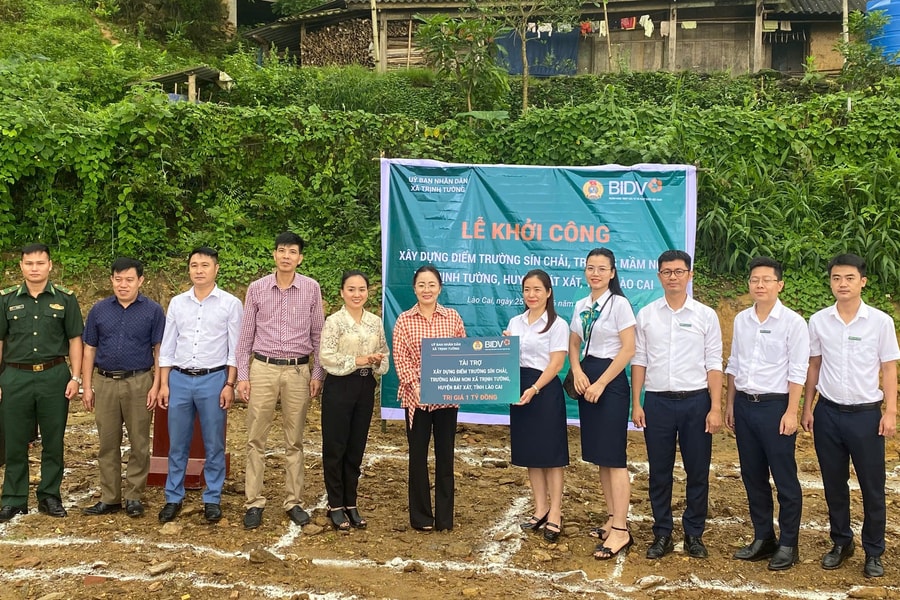 Chung tay xây dựng điểm trường cho trẻ em tại Lào Cai