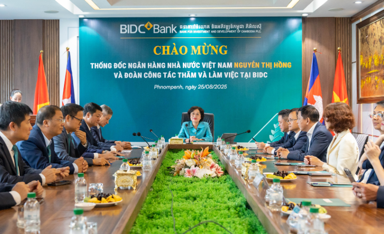 베트남 국립은행 총재, 캄보디아 투자개발은행(BIDC) 방문 및 업무