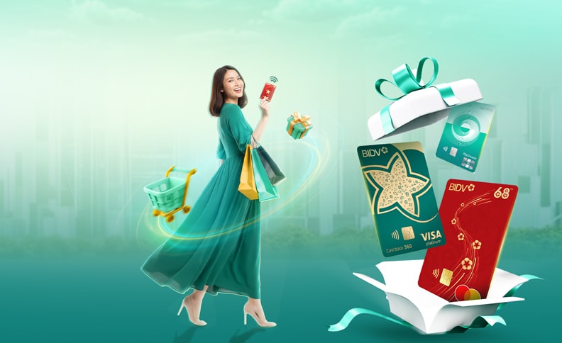 Cashback up to 1,000,000 VND when opening a new credit card BIDV