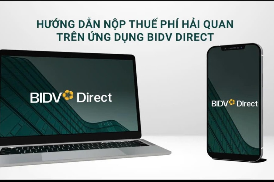 Khám phá tính năng nộp thuế, phí hải quan trên BIDV Direct