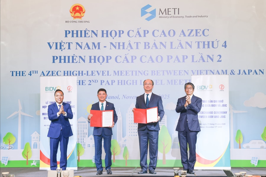 BIDV và JBIC ký kết thỏa thuận hợp tác về tài chính xanh