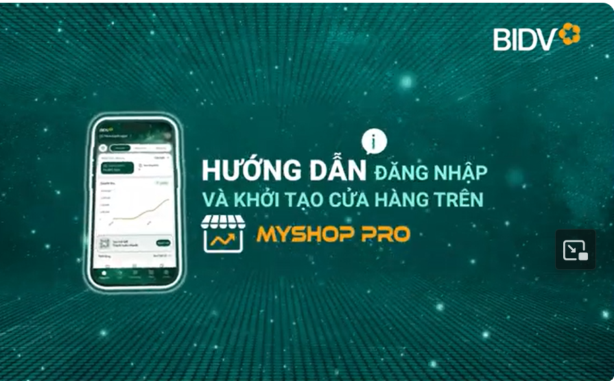 Instructions for logging in and creating a store on MyShop Pro