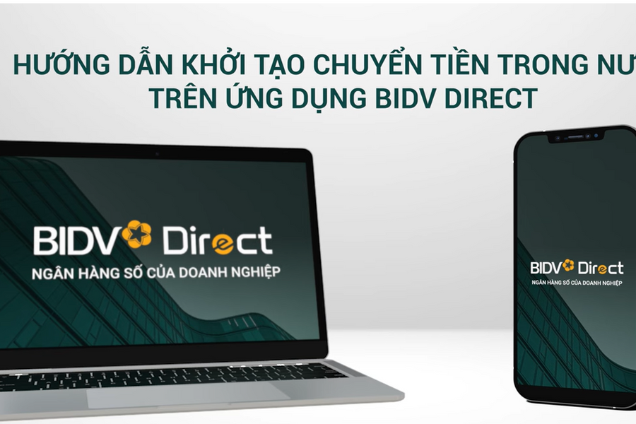Chuyển tiền trong nước trên ứng dụng BIDV Direct