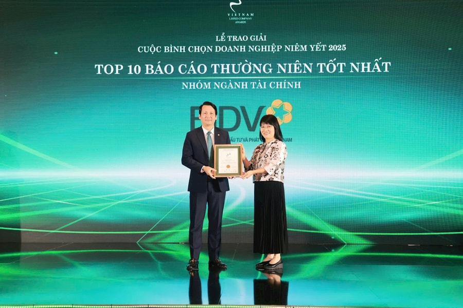 BIDV received the "Best Annual Report" award for the third consecutive time
