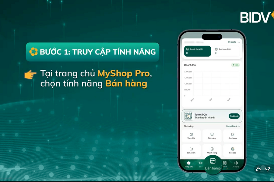Hướng dẫn Tạo đơn hàng và bán hàng nhanh trên MyShop Pro