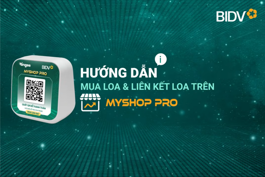 💥 Hướng dẫn Mua loa và liên kết Loa thanh toán trên MyShop Pro